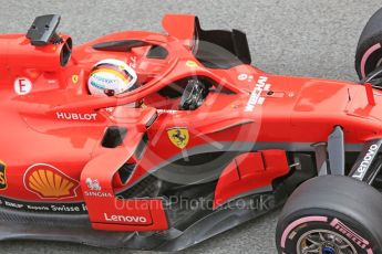 World © Octane Photographic Ltd. Formula 1 – Winter Test 2. Scuderia Ferrari SF71-H – Sebastian Vettel. Circuit de Barcelona-Catalunya, Spain. Thursday 8th March 2018.