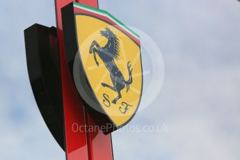 World © Octane Photographic Ltd. Formula 1 – Winter Test 2. Scuderia Ferrari logo. Circuit de Barcelona-Catalunya, Spain. Thursday 8th March 2018.