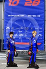 World © Octane Photographic Ltd. Formula 1 – Winter Test 2. Scuderia Toro Rosso STR13 – Pierre Gasly and Brendon Hartley. Circuit de Barcelona-Catalunya, Spain. Thursday 8th March 2018.