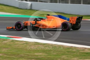 World © Octane Photographic Ltd. Formula 1 – Winter Test 2. McLaren MCL33 – Stoffel Vandoorne. Circuit de Barcelona-Catalunya, Spain. Thursday 8th March 2018.