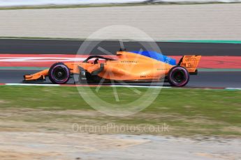 World © Octane Photographic Ltd. Formula 1 – Winter Test 2. McLaren MCL33 – Stoffel Vandoorne. Circuit de Barcelona-Catalunya, Spain. Thursday 8th March 2018.