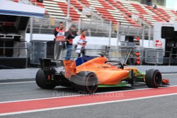 World © Octane Photographic Ltd. Formula 1 – Winter Test 2. McLaren MCL33 – Stoffel Vandoorne. Circuit de Barcelona-Catalunya, Spain. Thursday 8th March 2018.