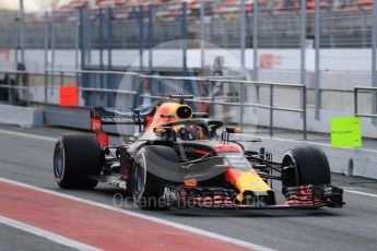 World © Octane Photographic Ltd. Formula 1 – Winter Test 2. Aston Martin Red Bull Racing TAG Heuer RB14 – Max Verstappen. Circuit de Barcelona-Catalunya, Spain. Thursday 8th March 2018.