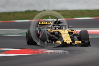 World © Octane Photographic Ltd. Formula 1 – Winter Test 2. Renault Sport F1 Team RS18 – Nico Hulkenberg. Circuit de Barcelona-Catalunya, Spain. Thursday 8th March 2018.