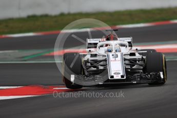 World © Octane Photographic Ltd. Formula 1 – Winter Test 2. Alfa Romeo Sauber F1 Team C37 – Marcus Ericsson. Circuit de Barcelona-Catalunya, Spain. Thursday 8th March 2018.