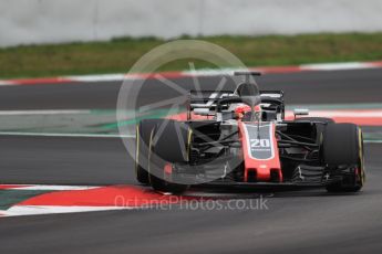 World © Octane Photographic Ltd. Formula 1 – Winter Test 2. Haas F1 Team VF-18 – Kevin Magnussen. Circuit de Barcelona-Catalunya, Spain. Thursday 8th March 2018.