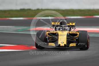 World © Octane Photographic Ltd. Formula 1 – Winter Test 2. Renault Sport F1 Team RS18 – Nico Hulkenberg. Circuit de Barcelona-Catalunya, Spain. Thursday 8th March 2018.