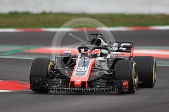 World © Octane Photographic Ltd. Formula 1 – Winter Test 2. Haas F1 Team VF-18 – Kevin Magnussen. Circuit de Barcelona-Catalunya, Spain. Thursday 8th March 2018.