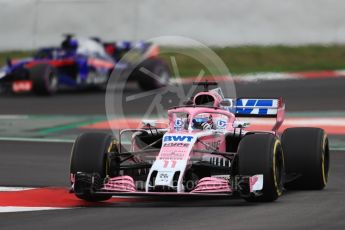 World © Octane Photographic Ltd. Formula 1 – Winter Test 2. Sahara Force India VJM11 - Sergio Perez. Circuit de Barcelona-Catalunya, Spain. Thursday 8th March 2018.