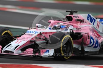 World © Octane Photographic Ltd. Formula 1 – Winter Test 2. Sahara Force India VJM11 - Sergio Perez. Circuit de Barcelona-Catalunya, Spain. Thursday 8th March 2018.