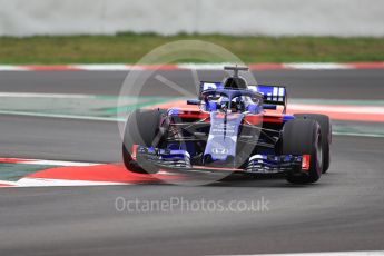 World © Octane Photographic Ltd. Formula 1 – Winter Test 2. Scuderia Toro Rosso STR13 – Pierre Gasly. Circuit de Barcelona-Catalunya, Spain. Thursday 8th March 2018.