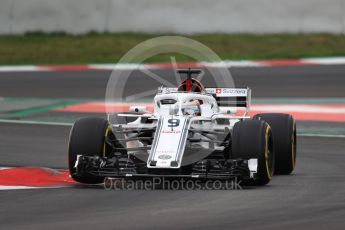 World © Octane Photographic Ltd. Formula 1 – Winter Test 2. Alfa Romeo Sauber F1 Team C37 – Marcus Ericsson. Circuit de Barcelona-Catalunya, Spain. Thursday 8th March 2018.