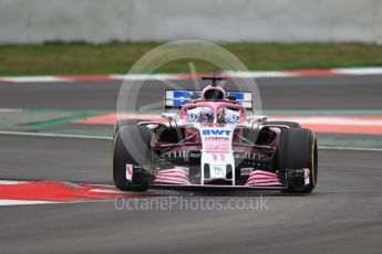 World © Octane Photographic Ltd. Formula 1 – Winter Test 2. Sahara Force India VJM11 - Sergio Perez. Circuit de Barcelona-Catalunya, Spain. Thursday 8th March 2018.