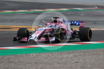 World © Octane Photographic Ltd. Formula 1 – Winter Test 2. Sahara Force India VJM11 - Sergio Perez. Circuit de Barcelona-Catalunya, Spain. Thursday 8th March 2018.