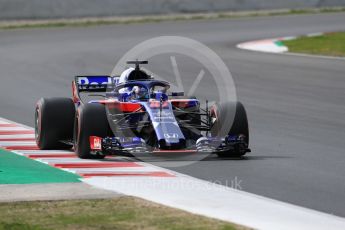 World © Octane Photographic Ltd. Formula 1 – Winter Test 2. Scuderia Toro Rosso STR13 – Pierre Gasly. Circuit de Barcelona-Catalunya, Spain. Thursday 8th March 2018.