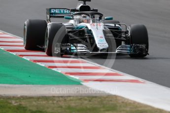 World © Octane Photographic Ltd. Formula 1 – Winter Test 2. Mercedes AMG Petronas Motorsport AMG F1 W09 EQ Power+ - Lewis Hamilton. Circuit de Barcelona-Catalunya, Spain. Thursday 8th March 2018.