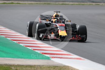 World © Octane Photographic Ltd. Formula 1 – Winter Test 2. Aston Martin Red Bull Racing TAG Heuer RB14 – Max Verstappen. Circuit de Barcelona-Catalunya, Spain. Thursday 8th March 2018.