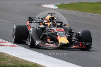 World © Octane Photographic Ltd. Formula 1 – Winter Test 2. Aston Martin Red Bull Racing TAG Heuer RB14 – Max Verstappen. Circuit de Barcelona-Catalunya, Spain. Thursday 8th March 2018.