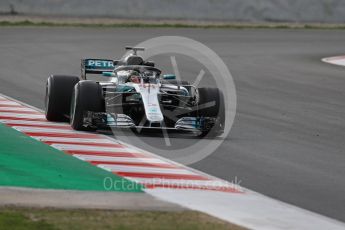 World © Octane Photographic Ltd. Formula 1 – Winter Test 2. Mercedes AMG Petronas Motorsport AMG F1 W09 EQ Power+ - Lewis Hamilton. Circuit de Barcelona-Catalunya, Spain. Thursday 8th March 2018.