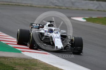 World © Octane Photographic Ltd. Formula 1 – Winter Test 2. Williams Martini Racing FW41 – Lance Stroll. Circuit de Barcelona-Catalunya, Spain. Thursday 8th March 2018.