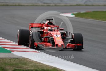 World © Octane Photographic Ltd. Formula 1 – Winter Test 2. Scuderia Ferrari SF71-H – Sebastian Vettel. Circuit de Barcelona-Catalunya, Spain. Thursday 8th March 2018.