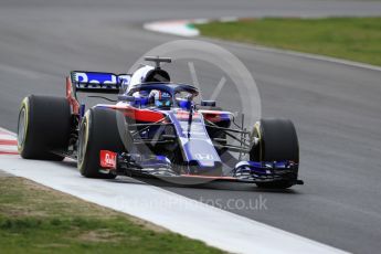 World © Octane Photographic Ltd. Formula 1 – Winter Test 2. Scuderia Toro Rosso STR13 – Pierre Gasly. Circuit de Barcelona-Catalunya, Spain. Thursday 8th March 2018.