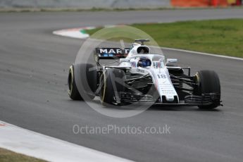 World © Octane Photographic Ltd. Formula 1 – Winter Test 2. Williams Martini Racing FW41 – Lance Stroll. Circuit de Barcelona-Catalunya, Spain. Thursday 8th March 2018.