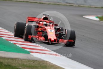 World © Octane Photographic Ltd. Formula 1 – Winter Test 2. Scuderia Ferrari SF71-H – Sebastian Vettel. Circuit de Barcelona-Catalunya, Spain. Thursday 8th March 2018.