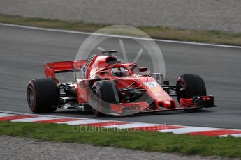 World © Octane Photographic Ltd. Formula 1 – Winter Test 2. Scuderia Ferrari SF71-H – Sebastian Vettel. Circuit de Barcelona-Catalunya, Spain. Thursday 8th March 2018.