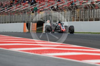 World © Octane Photographic Ltd. Formula 1 – Winter Test 2. Haas F1 Team VF-18 – Kevin Magnussen. Circuit de Barcelona-Catalunya, Spain. Thursday 8th March 2018.