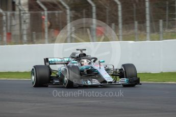 World © Octane Photographic Ltd. Formula 1 – Winter Test 2. Mercedes AMG Petronas Motorsport AMG F1 W09 EQ Power+ - Lewis Hamilton. Circuit de Barcelona-Catalunya, Spain. Thursday 8th March 2018.