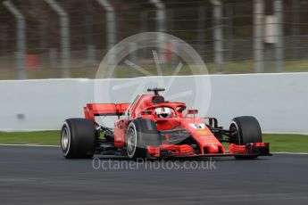 World © Octane Photographic Ltd. Formula 1 – Winter Test 2. Scuderia Ferrari SF71-H – Sebastian Vettel. Circuit de Barcelona-Catalunya, Spain. Thursday 8th March 2018.