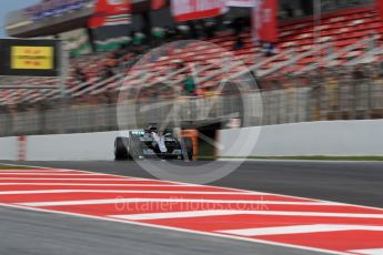 World © Octane Photographic Ltd. Formula 1 – Winter Test 2. Mercedes AMG Petronas Motorsport AMG F1 W09 EQ Power+ - Lewis Hamilton. Circuit de Barcelona-Catalunya, Spain. Thursday 8th March 2018.