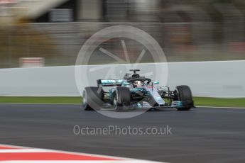 World © Octane Photographic Ltd. Formula 1 – Winter Test 2. Mercedes AMG Petronas Motorsport AMG F1 W09 EQ Power+ - Lewis Hamilton. Circuit de Barcelona-Catalunya, Spain. Thursday 8th March 2018.