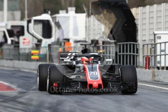 World © Octane Photographic Ltd. Formula 1 – Winter Test 2. Haas F1 Team VF-18 – Romain Grosjean. Circuit de Barcelona-Catalunya, Spain. Thursday 8th March 2018.