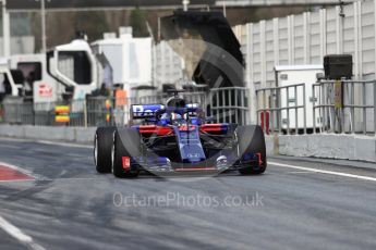 World © Octane Photographic Ltd. Formula 1 – Winter Test 2. Scuderia Toro Rosso STR13 – Pierre Gasly. Circuit de Barcelona-Catalunya, Spain. Thursday 8th March 2018.