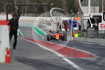 World © Octane Photographic Ltd. Formula 1 – Winter Test 2. McLaren MCL33 – Stoffel Vandoorne. Circuit de Barcelona-Catalunya, Spain. Thursday 8th March 2018.