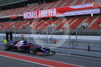 World © Octane Photographic Ltd. Formula 1 – Winter Test 2. Scuderia Toro Rosso STR13 – Pierre Gasly. Circuit de Barcelona-Catalunya, Spain. Thursday 8th March 2018.