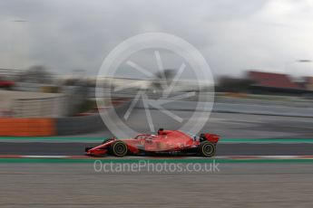 World © Octane Photographic Ltd. Formula 1 – Winter Test 2. Scuderia Ferrari SF71-H – Sebastian Vettel. Circuit de Barcelona-Catalunya, Spain. Thursday 8th March 2018.