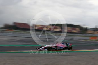 World © Octane Photographic Ltd. Formula 1 – Winter Test 2. Sahara Force India VJM11 - Sergio Perez. Circuit de Barcelona-Catalunya, Spain. Thursday 8th March 2018.