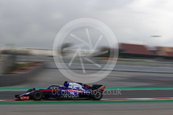 World © Octane Photographic Ltd. Formula 1 – Winter Test 2. Scuderia Toro Rosso STR13 – Pierre Gasly. Circuit de Barcelona-Catalunya, Spain. Thursday 8th March 2018.