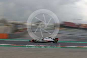 World © Octane Photographic Ltd. Formula 1 – Winter Test 2. Haas F1 Team VF-18 – Kevin Magnussen. Circuit de Barcelona-Catalunya, Spain. Thursday 8th March 2018.