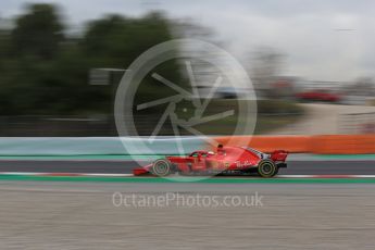 World © Octane Photographic Ltd. Formula 1 – Winter Test 2. Scuderia Ferrari SF71-H – Sebastian Vettel. Circuit de Barcelona-Catalunya, Spain. Thursday 8th March 2018.