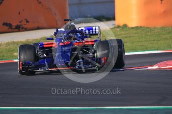 World © Octane Photographic Ltd. Formula 1 – Winter Test 2. Scuderia Toro Rosso STR13 – Brendon Hartley. Circuit de Barcelona-Catalunya, Spain. Friday 9th March 2018.