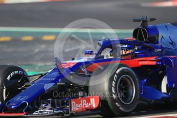 World © Octane Photographic Ltd. Formula 1 – Winter Test 2. Scuderia Toro Rosso STR13 – Brendon Hartley. Circuit de Barcelona-Catalunya, Spain. Friday 9th March 2018.