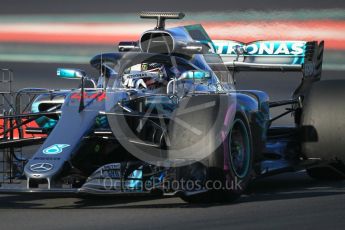 World © Octane Photographic Ltd. Formula 1 – Winter Test 2. Mercedes AMG Petronas Motorsport AMG F1 W09 EQ Power+ - Lewis Hamilton. Circuit de Barcelona-Catalunya, Spain. Friday 9th March 2018.