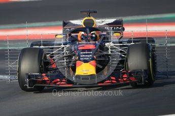 World © Octane Photographic Ltd. Formula 1 – Winter Test 2. Aston Martin Red Bull Racing TAG Heuer RB14 – Daniel Ricciardo. Circuit de Barcelona-Catalunya, Spain. Friday 9th March 2018.