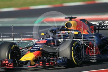 World © Octane Photographic Ltd. Formula 1 – Winter Test 2. Aston Martin Red Bull Racing TAG Heuer RB14 – Daniel Ricciardo. Circuit de Barcelona-Catalunya, Spain. Friday 9th March 2018.
