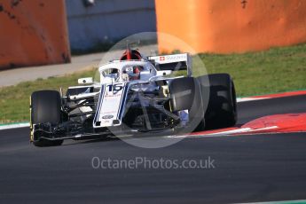 World © Octane Photographic Ltd. Formula 1 – Winter Test 2. Alfa Romeo Sauber F1 Team C37 – Charles Leclerc. Circuit de Barcelona-Catalunya, Spain. Friday 9th March 2018.