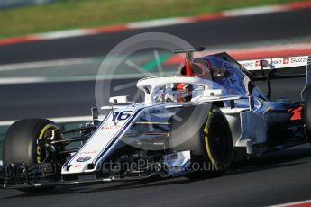 World © Octane Photographic Ltd. Formula 1 – Winter Test 2. Alfa Romeo Sauber F1 Team C37 – Charles Leclerc. Circuit de Barcelona-Catalunya, Spain. Friday 9th March 2018.